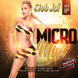 Micro Mini at Club Joi If your Booty Doesn't Stick Out it's too Long!