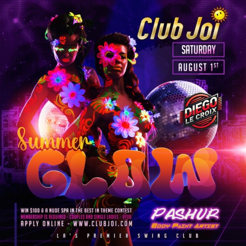 Summer Glow at Club Joi Professional Body Paint by Pashure!