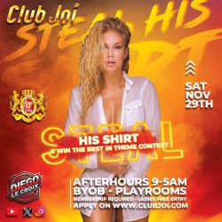Steal His Shirt at Club Joi He Will Forgive You by the End of the Night!