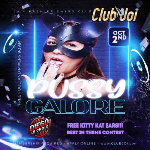 Pussy Galore Friday at Club Joi FREE Kitty Kat Ears for All the Ladies!
