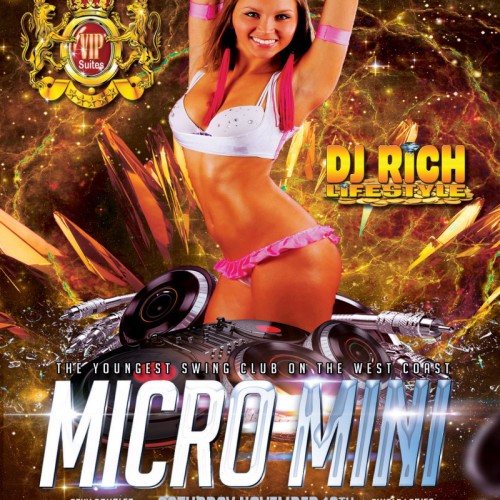Micro Mini at Club Joi If it's Not Short Enough...We have Scissors!