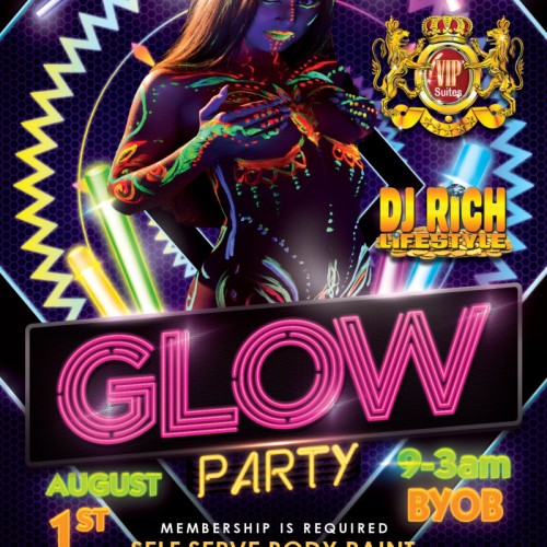Glow Friday at Club Joi Self-Serve Body Painting for Twice the Fun!