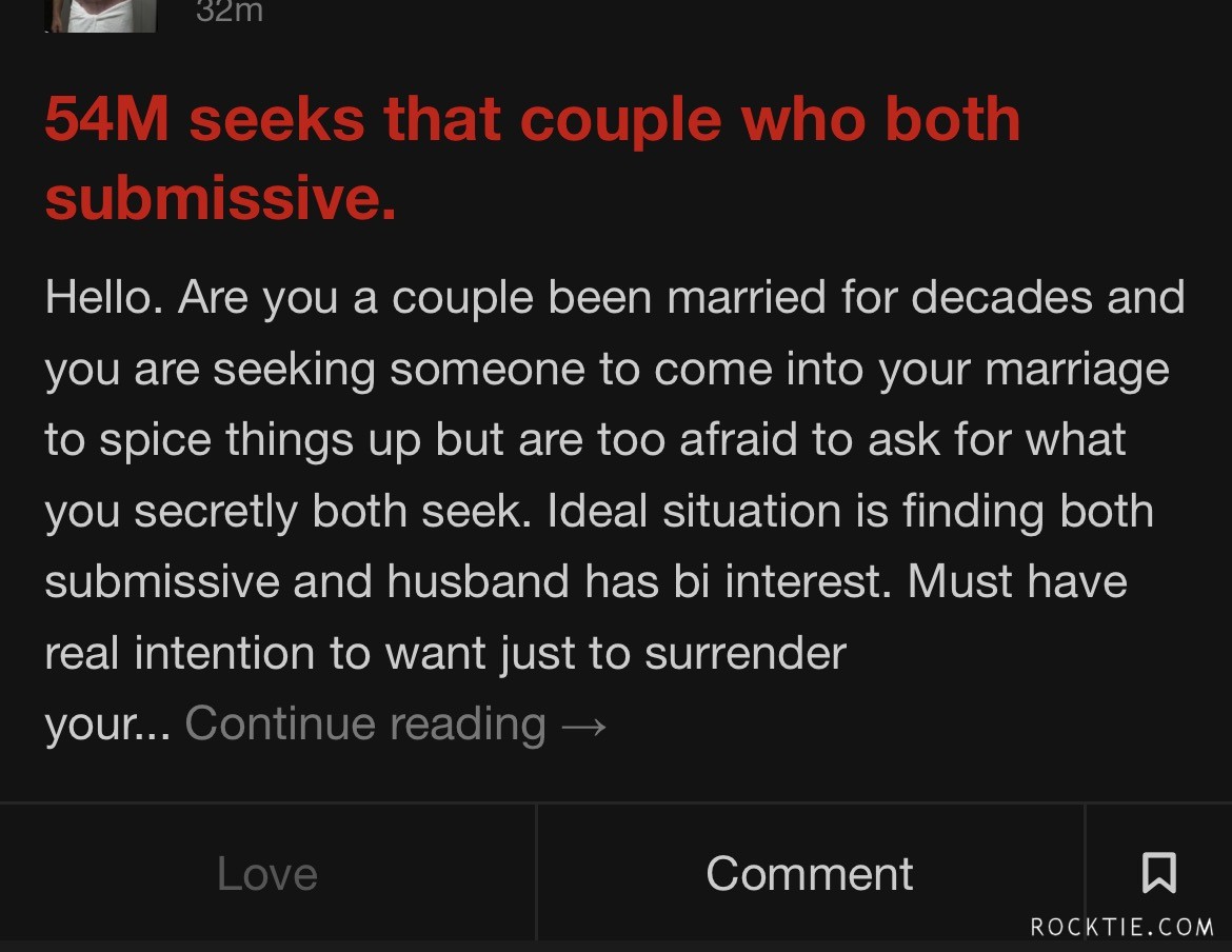 54M seeks submissive couple