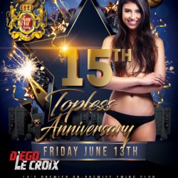 15 Anniversary Friday at Club Joi The ONLY Time we go Topless!