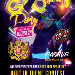 Glow Party at Club Joi Professional Body Paint by Pashure!