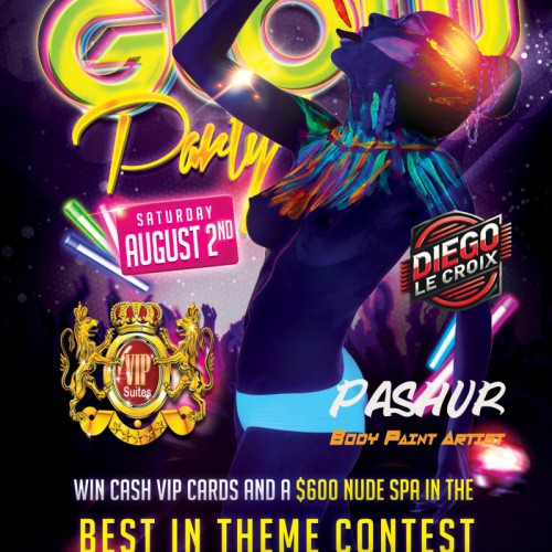 Glow Party at Club Joi Professional Body Paint by Pashure!