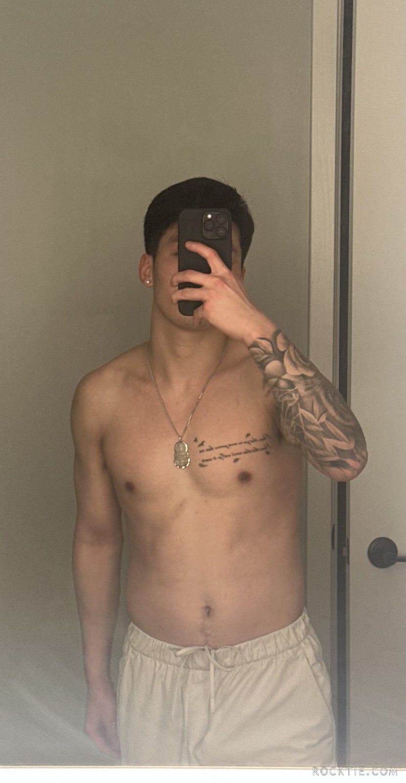 Young fit tatted asian looking to satisfy your wife