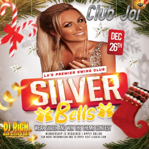 Silver Bells Friday at Club Joi Celebrate in Silver and Win a Nude Spa!