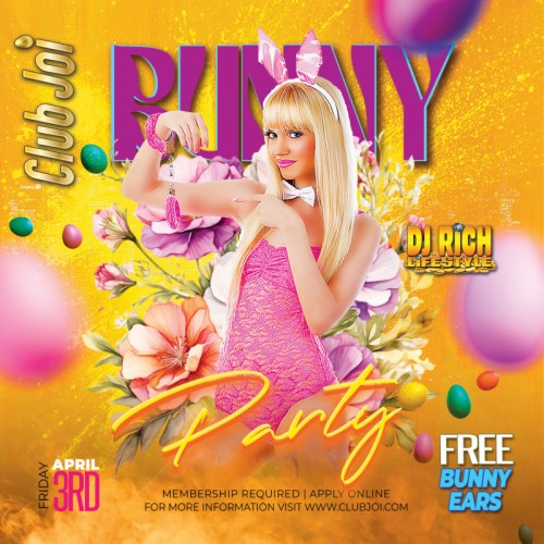 Bunny Friday at Club Joi FREE Bunny Ears! Bring Your Own Tail.