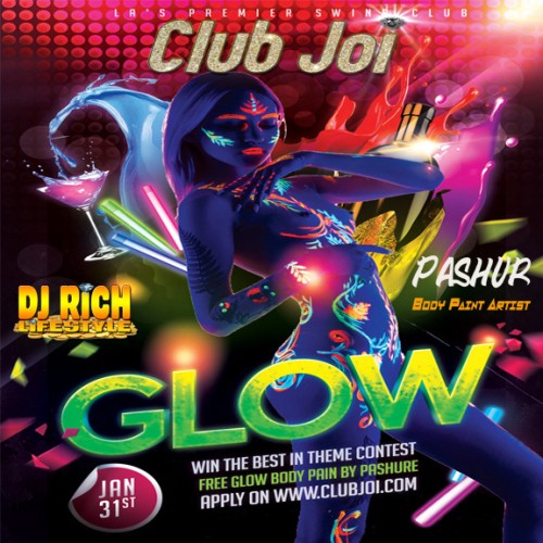 Winter Glow at Club Joi FREE Body Paint with Pashure!!!