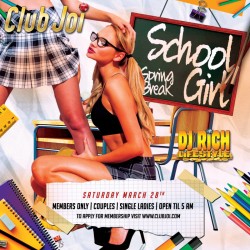 Schoolgirl Spring Break at Club Joi What School Taught You those Amazing Skills?