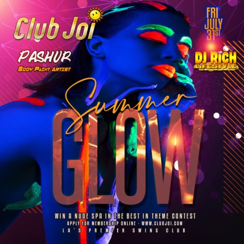 Summer Glow Friday at Club Joi FREE Body Paint by Pashure!