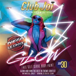 Glow Friday at Club Joi Glow and Win a Nude Spa!