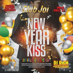 NYE Kiss at Club Joi 1000 Balloon Drop at Midnight!!!