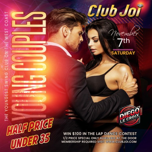 Young Couples Night at Club Joi *Half Price for Couples Under 35!!!