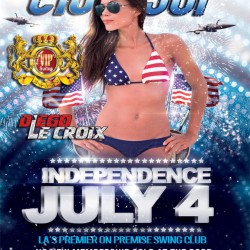 Friday July 4th at Club Joi Red, White, and/or Blue, or Military. We're Easy!